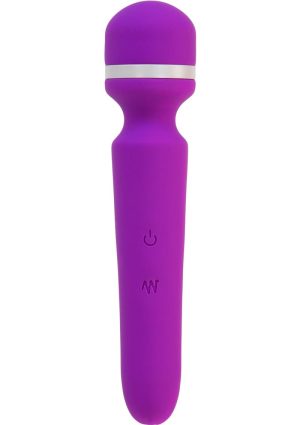 Wonderlust Destiny Silicone Rechargeable Wand Massager - Purple