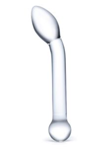 Glas Slimline G-Spot Glass Dildo 8in - Clear