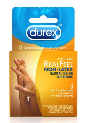 Durex Avanti Real Feel Non Latex Lubricated Condoms 3-Pack