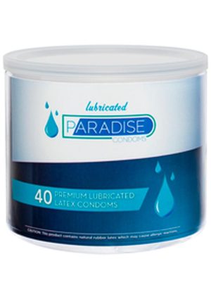 Paradise Premium 40 Lubricated Latex Condoms Bowl