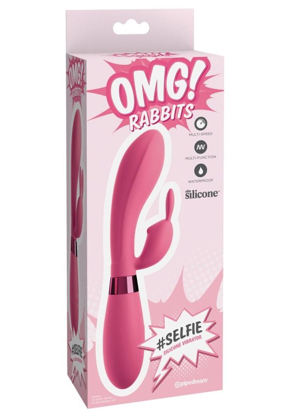 OMG! Rabbits #Selfie Silicone Vibrator - Pink