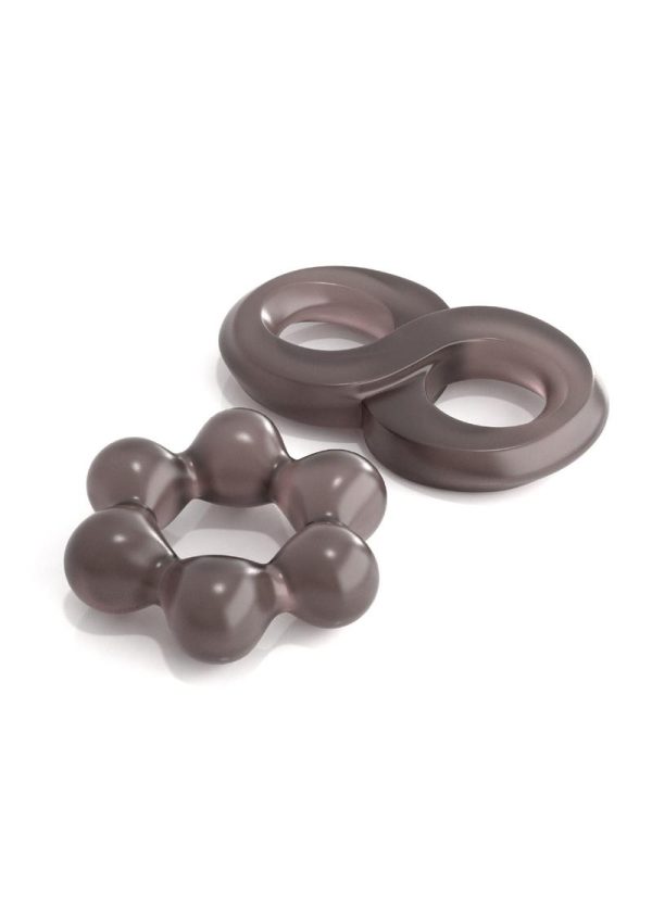 Classix Performance Cock Ring Set (2 piece kit) - Smoke