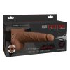 Fetish Fantasy Series Hollow Squirting Strap-On Dildo with Balls and Harness 7.5in - Caramel