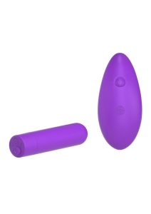 Fantasy For Her Silicone Rechargeable Remote Control Bullet - Purple