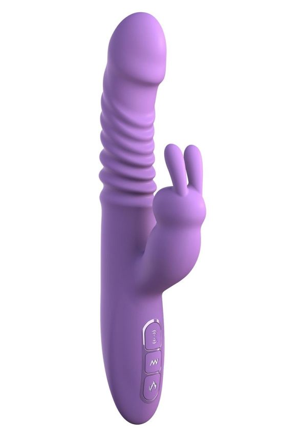 Fantasy For Her Thrusting Silicone Rabbit Multi-Function Rechargeable Waterproof - Purple