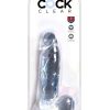 King Cock Clear Dildo with Balls 7in - Clear