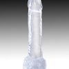King Cock Clear Dildo with Balls 7in - Clear