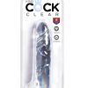 King Cock Clear Dildo 6in - Clear