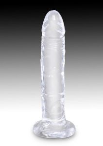 King Cock Clear Dildo 6in - Clear