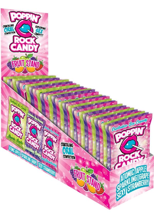 Popping Rock Candy Oral Sex Candy Display - Fruit Stand (36 Packs per Display)