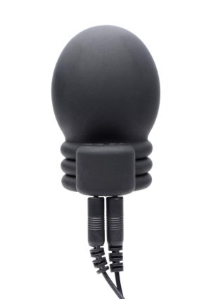 Zeus Electrosex Lightning Hood E-stim Silicone Penis Head Teaser - Black