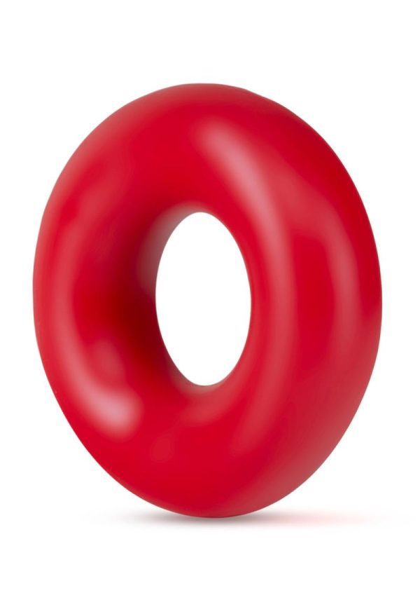 Stay Hard Donut Cock Rings Oversized (2 pack )- Red