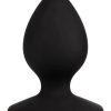 Temptasia Slut Silicone Butt Plug - Black