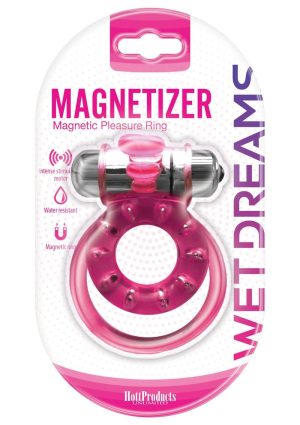 Magnetized Cock Ring Intense Stimulation Water Resistant Pink