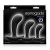 Renegade P Spot Kit Silicone Anal Plugs (Set of 3) - Black