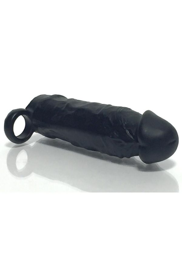 Boneyard Meaty 3X Stretch Silicone Penis Extender 6.5in - Black