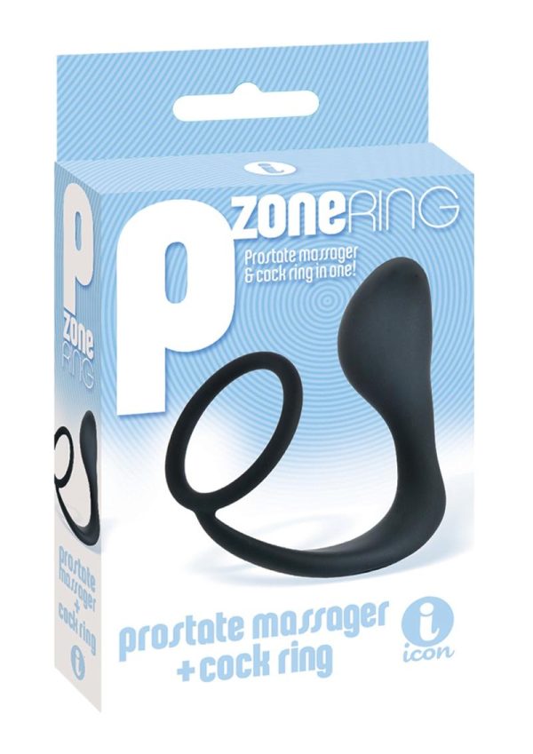 The 9`s - P Zone Silicone Prostate Massager and Cock Ring