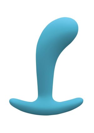 Firefly Contour Plug Silicone Butt Plug Glow In The Dark - Blue