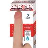 Realcocks Self Lubricating Bendable Dildo with Balls 7in - Vanilla