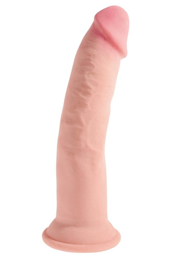 King Cock Plus Triple Density Dildo 9in - Vanilla