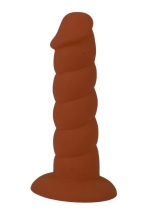 Suga` Daddy Silicone Dildo 5.5in - Chocolate