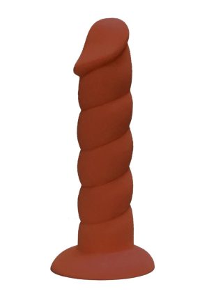 Suga` Daddy Silicone Dildo 7in - Chocolate