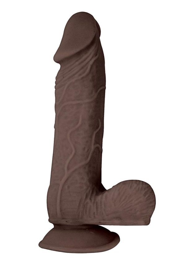 Realcocks Dual Layered #2 Bendable Dildo 7in - Chocolate