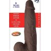 Realcocks Dual Layered #9 Bendable Thick Dildo 9in - Chocolate