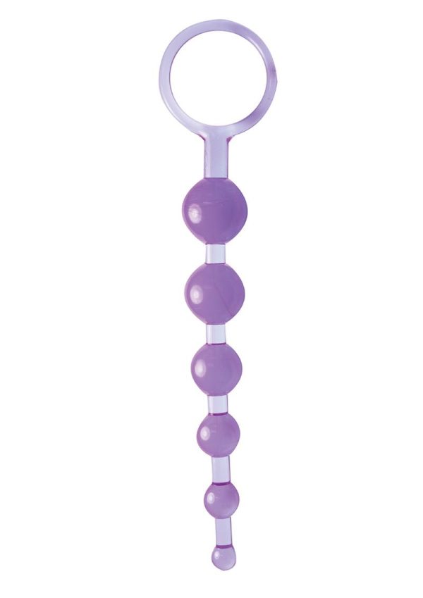 Dragonz Tale Anal Pleasures Silicone Anal Beads - Purple