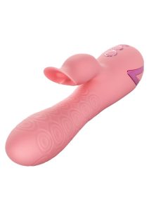 California Dreaming Pasadena Player Rechargeable Rotating Silicone Vibrator - Pink