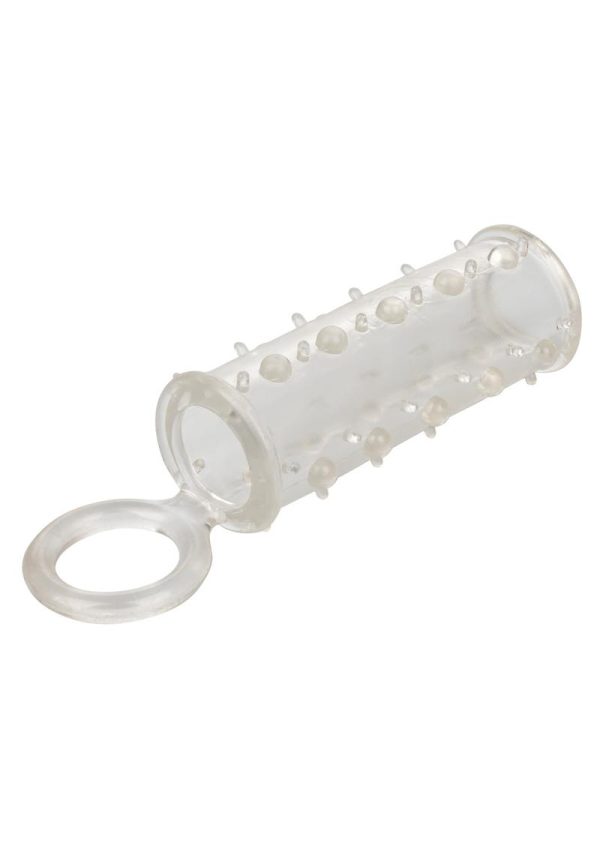 Sensation Enhancer Penis Sleeve with Scrotum Support - Clear