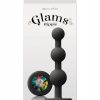 Glams Ripple Silicone Plug Rainbow Gem 4.49in - Black
