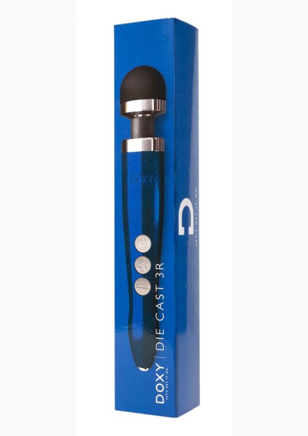 Doxy Die Cast 3R Wand Rechargeable Vibrating Body Massager - Blue