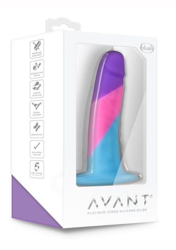 Avant D15 Vision Of Love Silicone Dildo 5.5in - Multicolor