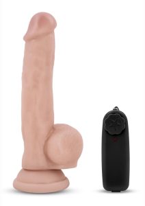 Dr. Skin Silver Collection Dr. Spin Gyrating Dildo with Suction Cup 8.5in - Vanilla