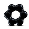 Stay Hard Thick Bead Cock Ring - Black
