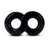 Stay Hard Cock Ring and Ball Strap - Black