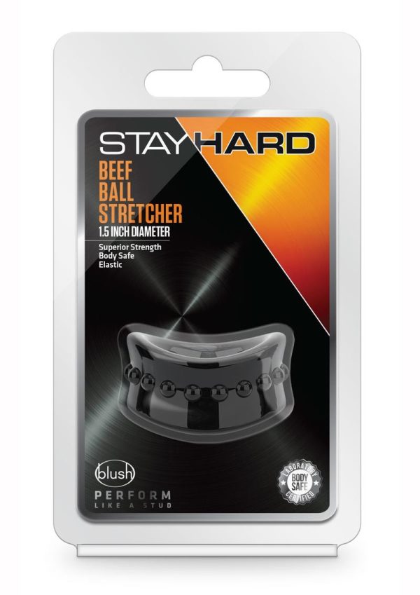 Stay Hard Beef Ball Stretcher - Black