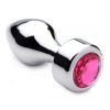 Booty Sparks Weighted Base Aluminum Plug Gem - Medium - Pink