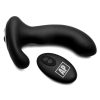 Alpha-Pro P-MASSAGE Prostate Stimulator with Stroking Bead - Black