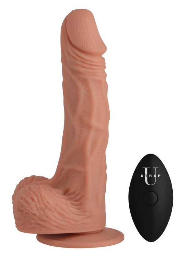 Strap U Groove Harness Set Silicone Vibrating and Rotating Dildo with Remote Control and Harness