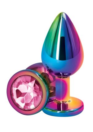 Rear Assets Multicolor Anal Plug - Med - Pink