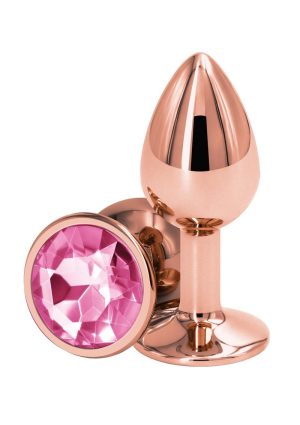 Rear Assets Rose Gold Anal Plug - Small - Pink