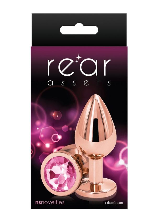 Rear Assets Rose Gold Anal Plug - Medium - Pink