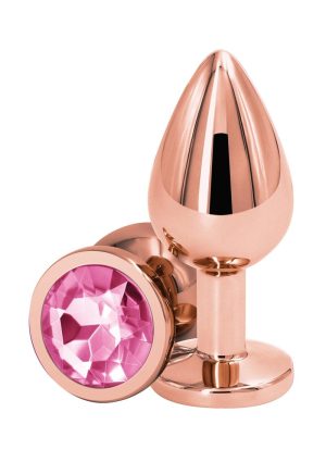 Rear Assets Rose Gold Anal Plug - Medium - Pink