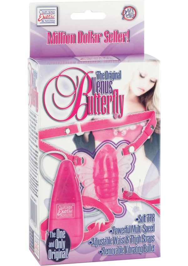 Venus Butterfly Original Strap-On with Remote Control - Pink