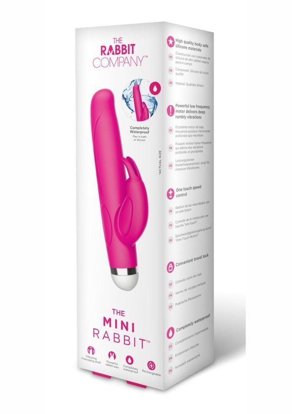 The Rabbit Company The Mini Rabbit Rechargeable Silicone Vibrator - Hot Pink