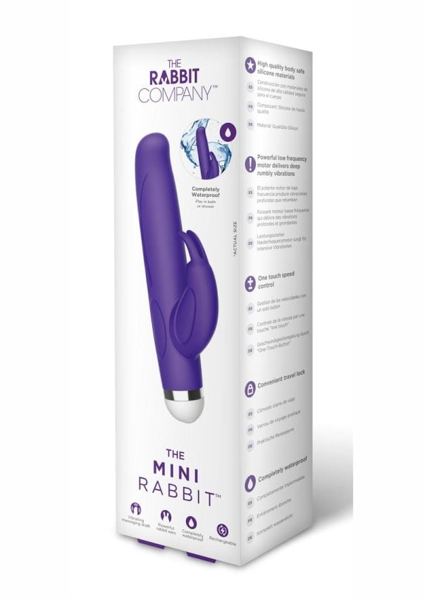 The Rabbit Company The Mini Rabbit Rechargeable Silicone Vibrator - Purple