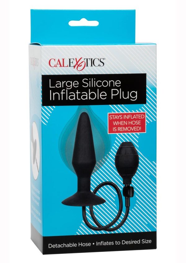 Large Silicone Inflatable Plug - Black