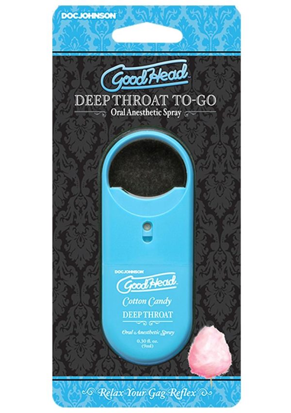 GoodHead Deep Throat To-Go Oral Anesthetic Spray Cotton Candy .33oz